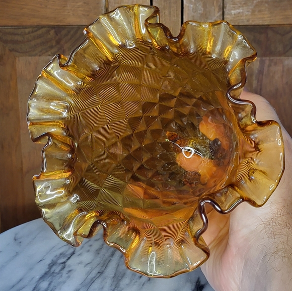 Fenton Glass Vase with Ruffled Edge - Picture 5 of 13